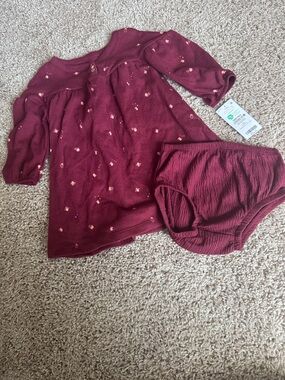 Toddler Girls Daisy Linen Dress 5T Blue Carters